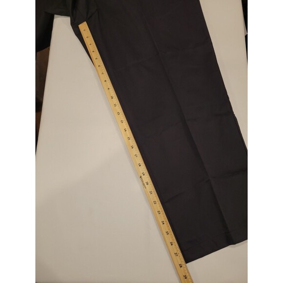 Lands End Traditional Fit Dress Pants Black Mens 46 x 28 Flat Front Career Event - Picture 5 of 8
